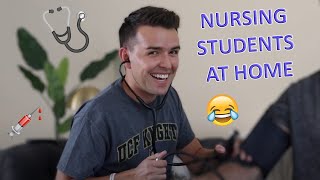 Nursing Students at Home 🏠 FUNNY [upl. by Swigart472]