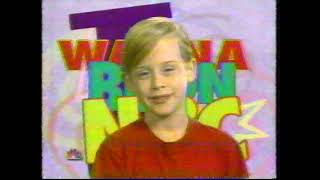 NBC 1991 Saturday Morning promo featuring Macaulay Culkin [upl. by Akemahc]