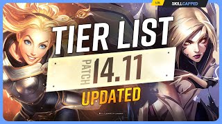 NEW UPDATED TIER LIST for PATCH 1411  League of Legends [upl. by Doner]