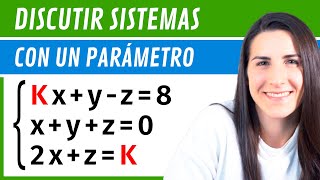 DISCUTIR SISTEMAS con UN PARÁMETRO ✅ Ecuaciones [upl. by Greerson176]