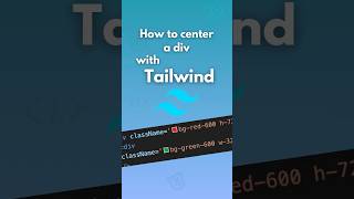 How to center a div with tailwind 🔥 javascript react interview developer coding programming [upl. by Roxanne]