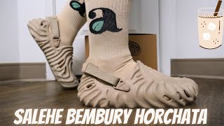 Salehe Bembury Pollex Clog Horchata X Croc On Feet Review [upl. by Esineg54]