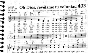 Oh Dios Revélame Tu Voluntad Piano [upl. by Ancilin]