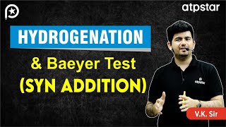 Syn addition  Alkene  Hydrogenation  baeyers reagent  IIT JEE amp NEET  VK Sir  ATP STAR Kota [upl. by Helbonia117]