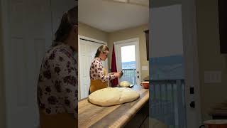 Sourdough bread pre shaping howtomakesourdough baking sourdoughforbeginners [upl. by Ailecara]