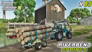 Farming Contracts Made Easy Wood Transport Canola Harwesting  Riverbend Springs  FS 25  ep 03 [upl. by Devy]