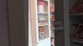 Organize my new makeup cabinets with me 🎀 [upl. by Annoet]