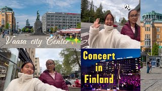 Concert 🎶 in Vaasa Finland  Vaasa City Center ni Jhumiyo😅 [upl. by Yelrahs471]