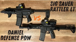 The Sig Sauer Rattler LT VS The Daniel Defense PDW [upl. by Shulins533]