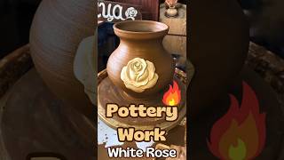 Creating Stunning Pottery with a White Rose Design [upl. by Haeckel]