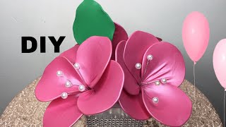 Como hacer flores de globos 🎈con alambre reciclado manualidades DIY fácil de hacer [upl. by Algy57]