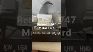 Limited Edition Delta SkyMiles Reserve B747 Retired Airline Metal Card [upl. by Eicats]