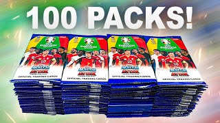 OPENING 100 PACKS of EURO 2024 MATCH ATTAX 800 Cards [upl. by Agnesse]