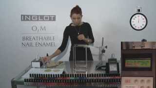 INGLOT O2M Nail Enamel Water Permeability Proven in a Lab Test [upl. by Yeargain]