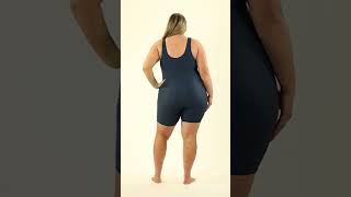 Sporti Plus Size Unitard Shibori Ombre One Piece Swimsuit  SwimOutletcom [upl. by Navy794]