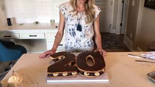 How To Number Shaped Cookie Cake  Neurotic Mom Bakes [upl. by Bible]