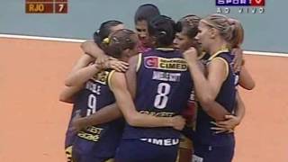 Superliga Feminina 20062007 Semifinal Jogo 1 Rexona x CimedMacae [upl. by Nuawed]