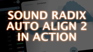 Sound Radix Auto Align 2 In Action [upl. by Airrotal]