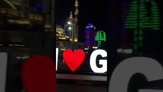 Night Walk in Grozny Chechnya 夜のグロズニィ、チェチェン [upl. by Nellaf]