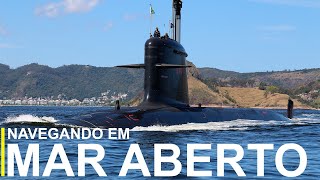 Submarino Riachuelo o mais moderno da América Latina navegando em mar aberto [upl. by Kela]