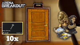 Opening Workers Office Key 10 times from Mine map  Arena Breakout [upl. by Gennaro]