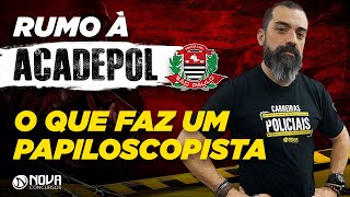 O que faz um Papiloscopista Policial da PC SP  Projeto Rumo Ã Acadepol [upl. by Elicul702]