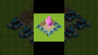 Mountain golem vs 12 scattershot  clashofclans supercellgames coc subscribe games [upl. by Downs]