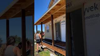 Trex Decking Install Day on the Tiny Home [upl. by Maurili]