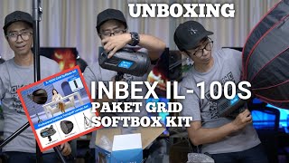 UNBOXING INBEX IL100S softbox Light softbox bowens Mount Foto Video Studio with Bag  kit 3 [upl. by Pen]