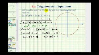 Ex Solve a Factorable Trig Equation Using Radians  Exact Solutions [upl. by Enneles]