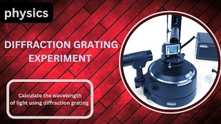 Diffraction grating experiment calculate the wavelength of light using diffraction grating [upl. by Aliahkim]