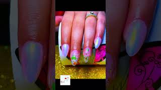 Gel Nail Extension with Glitter Ombre Nails DesignNail Salon KTMNail Art KTMNail360 Nail Art KTM [upl. by Afatsuom307]