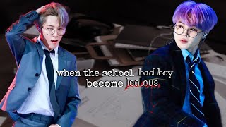 When the school bad boy became jealous  Jimin ff bts btsff [upl. by Spark]