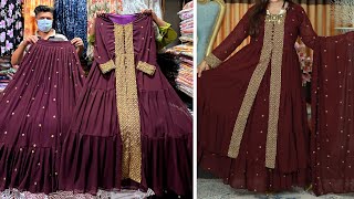 Latest design long koti style crop tops lahenga 2023  অবিশ্বাস্য দামে ঈদের নতুন ক্রপ টপস লেহেঙ্গা [upl. by Nura317]