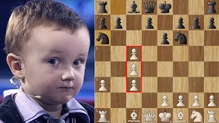 3 Year Old Chess Prodigy Misha vs Anatoly Karpov [upl. by Buhler762]