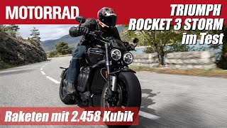 Triumph Rocket 3 Storm GT amp R im ersten Test Leistungsstarke Motorräder mit Komfort [upl. by Vaientina114]