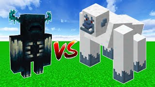 WARDEN vs YETI  Minecraft [upl. by Susejedesoj]