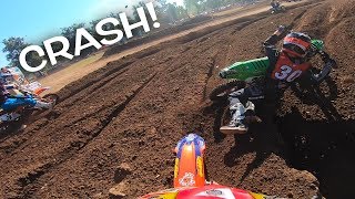 Haiden Deegan Crazy Battle For The Win at Loretta Lynns Daxton Bennick vs Dangerboy 85cc Gopro Raw [upl. by Linoel]