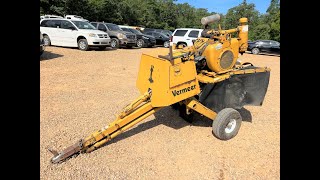 Vermeer 630B Tow Behind Stump Grinder SN398 Lot699 [upl. by Aleb]