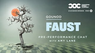 Gounods FAUST  PrePerformance Chat with Amy Lane [upl. by Nauqad]