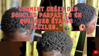 “Routine de coiffure pour cheveux crépus courts avec des boucles parfaitesquot à moindre coût [upl. by Ramiah]