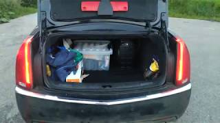 install subwoofer Infinity BassLink in Cadillac CTS 09 part 2 [upl. by Agnimod317]