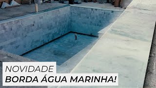 Borda de Piscina em Água Marinha  Novidade na Studio Revestir [upl. by Eiluj185]