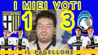 PAGELLONE DI PARMA 13 ATALANTA  SPIEGAZIONE DEI VOTI  13° GIORNATA SERIE A ENILIVE [upl. by Alrep]