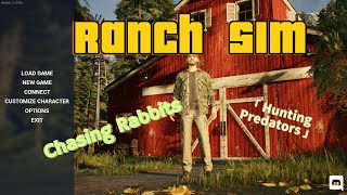 Chasing Rabbits and Hunting Predators on Ranch Sim  Ep4 [upl. by Anal846]