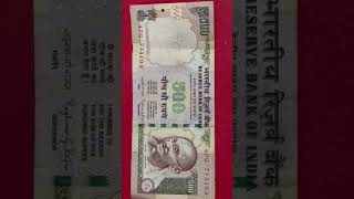 Old Demonetised 500 Rupee currency from India🇮🇳 india rupee demonetisation 500rupees currency [upl. by Lacsap]