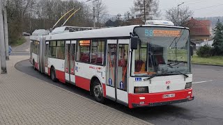 DPmÚL  58 Škoda 22TrS  Skalka  Jungmannova [upl. by Ingeberg804]