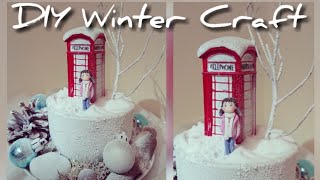 POUNDLAND DIY CHRISTMAS MINIATURE Teacup Craft Winter Decor Diorama Craft Ideas Sell or Gift [upl. by Ring]