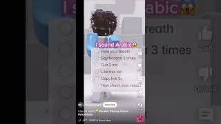 i actually sounded arabic shorts roblox youtube youtubeshorts funny challenge viralvideo [upl. by Raddy491]