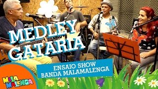 Medley Gataria  Banda Malamalenga no estúdio Eimusica Música Infantil [upl. by Anuat]